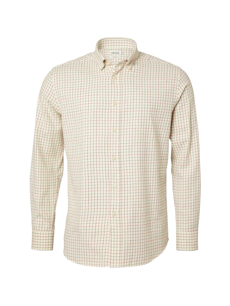 productCard.productImage: Redway Shooting Fit Wool Shirt Men Dark Red Tattersall