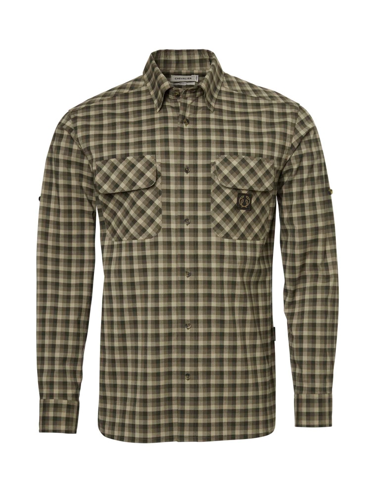 productCard.productImage: Creek Shooting Fit Coolmax Shirt Men Mink Brown Checked