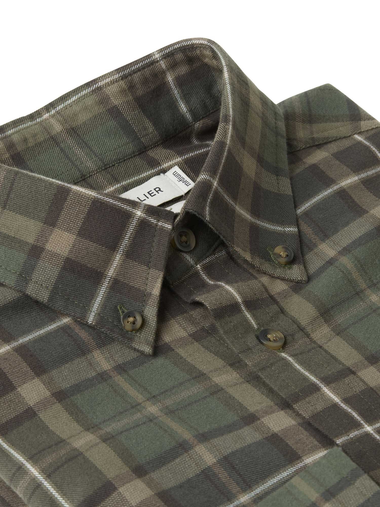 Teal Light Flannel Shirt Men